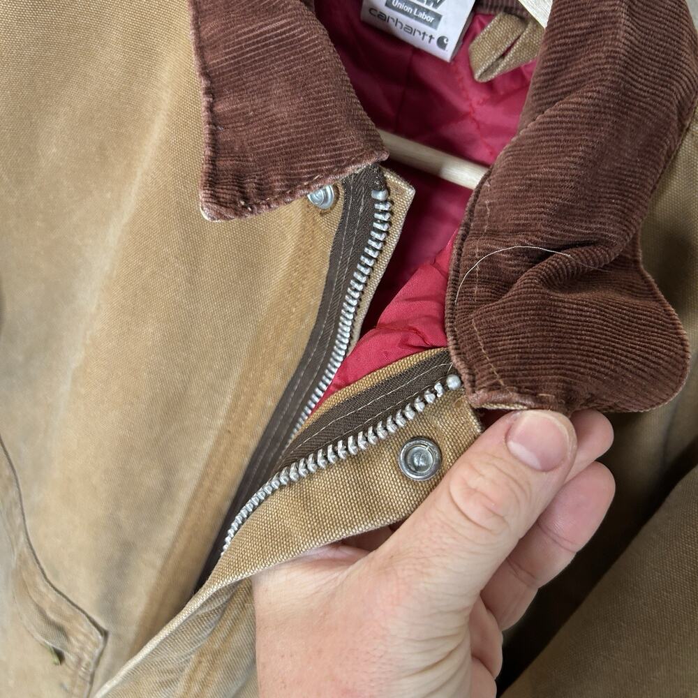 Vintage Carhartt Detroit Style Workwear Jacket “Tan” - Picture 11 of 12